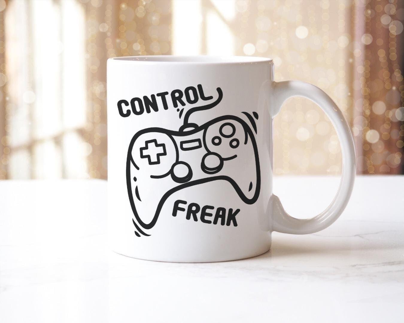Control Freak Gamer Mug & Coaster Set: Gaming Gift
