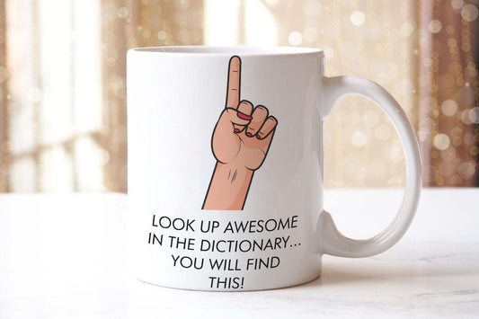 Awesome Mug & Coaster Gift Set Funny Presents Birthday Novelty Office Gift Set