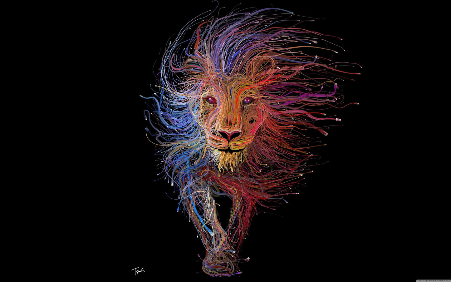 Lion King Art Giant Poster - A5 A4 A3 A2 A1 A0 Sizes