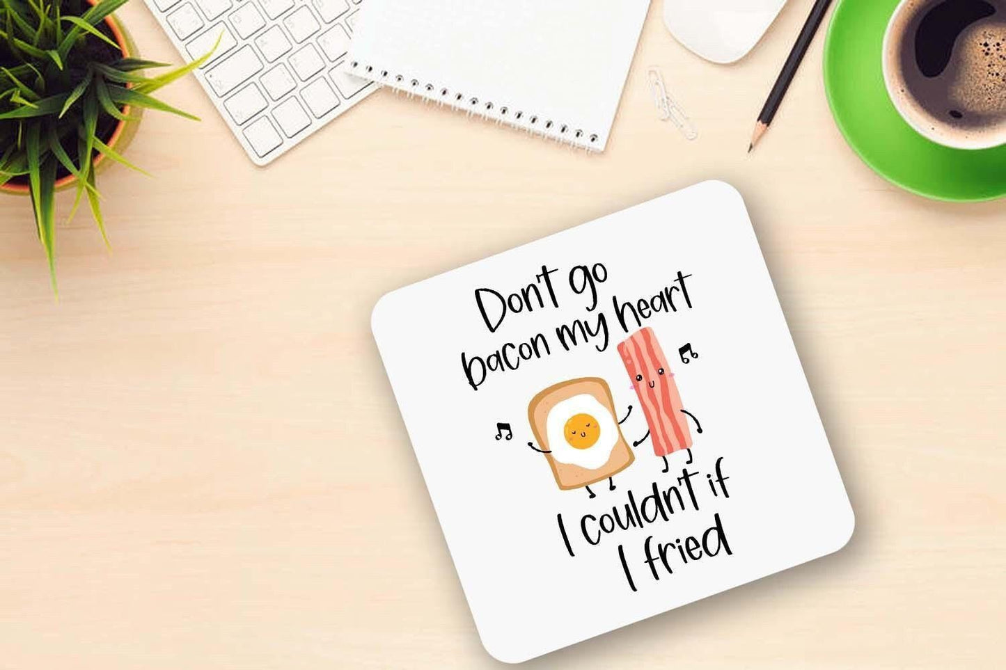 Funny Bacon and Eggs Mug Gift Set - Valentines Day Gift