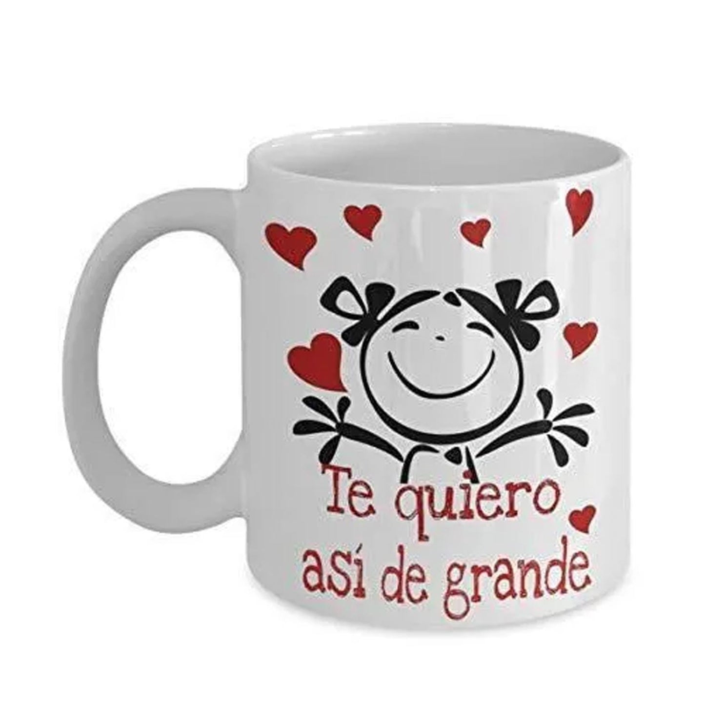 Te Quiero Asi De Grande Mug: Spanish Love Coffee Cup - UK Made
