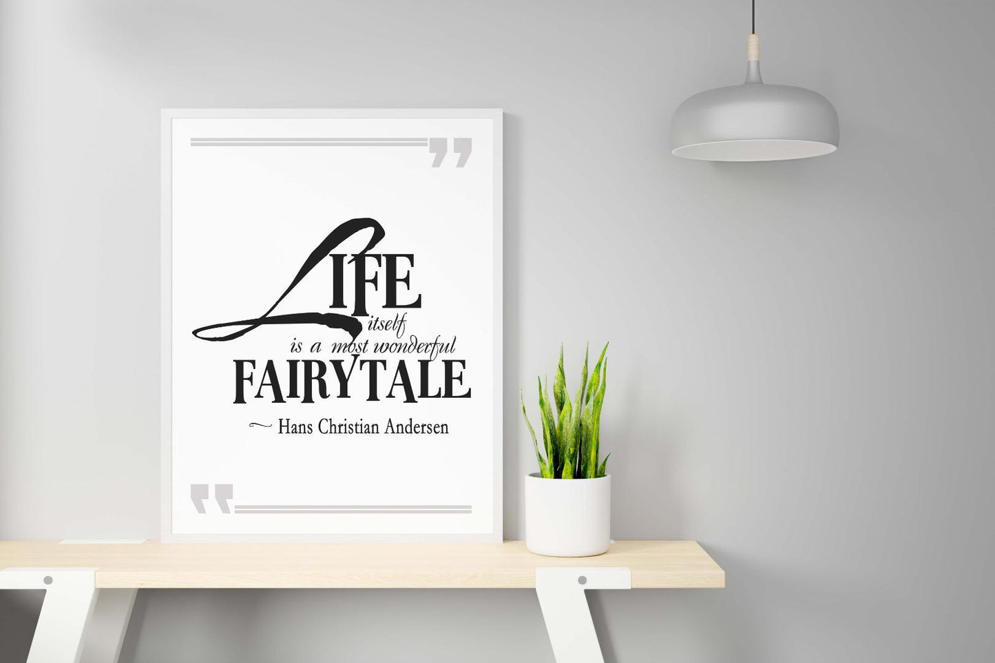 Inspirational Fairytale Quote Poster: Positive Affirmation Wall Art