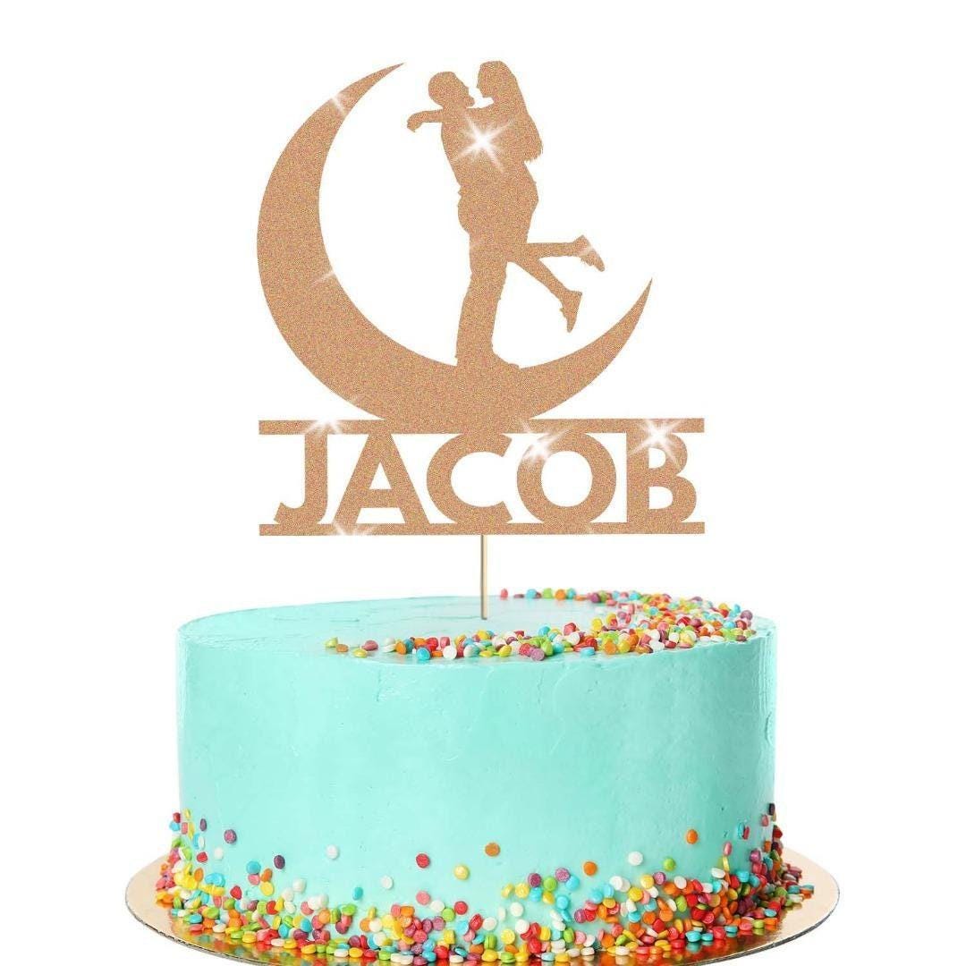 Personalised Wedding Cake Topper Couple Anniversary Party Decoration Keepsake