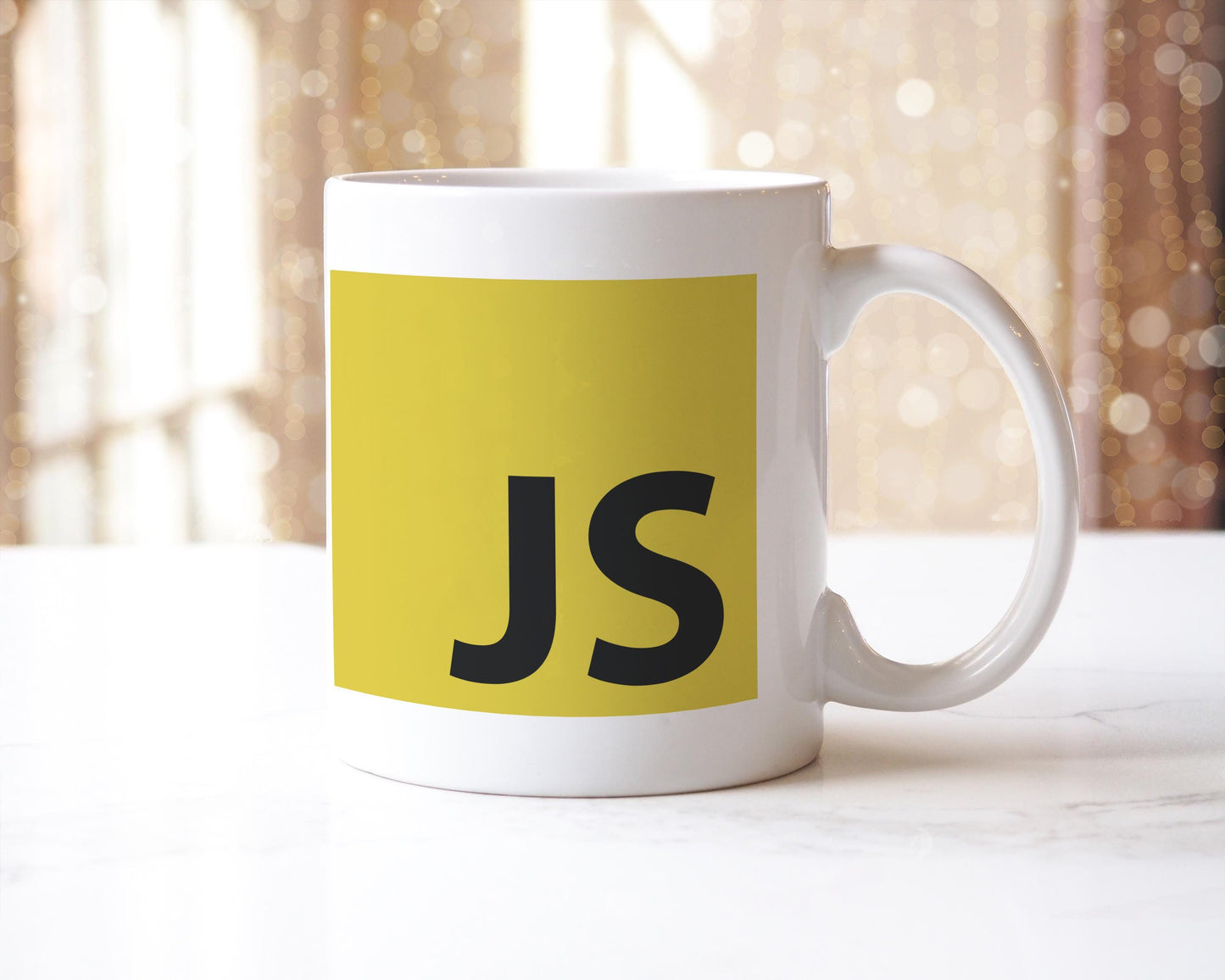 Javascript Logo Mug: Gift for Developers - UK Made