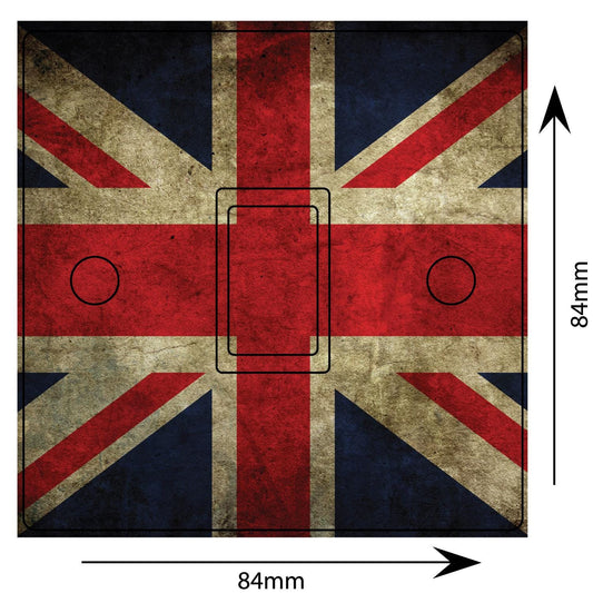 Union Jack British Flag Light Switch Sticker Cover Vinyl Skin Wall Decal Decor