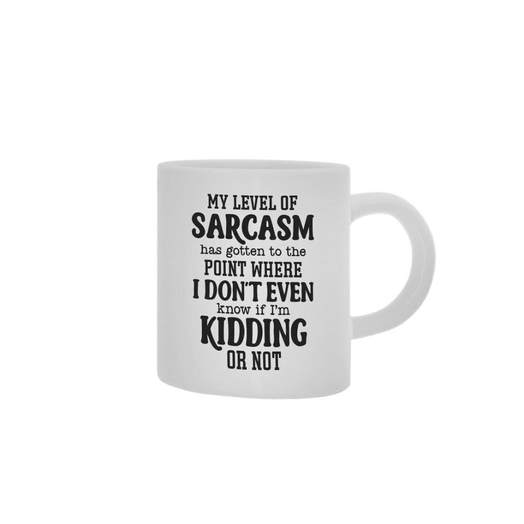 Funny Mug And Coaster Gift Set My Level Of Sarcasm Office Coffee Cup Gifts