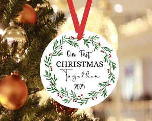 Our First Christmas Together Bauble 1st Xmas Tree Ceramic Ornament Keepsake Gift