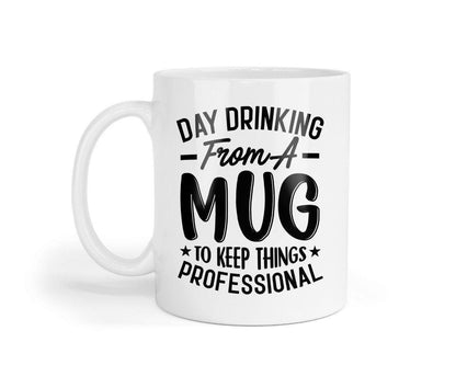 Funny Day Drinking For Home Office Workspace Novelty Mug & Coaster Coffee Tea Cup Gift