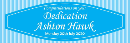 2 Personalised Congratulation On Your Naming Day And Dedication Banners Posters