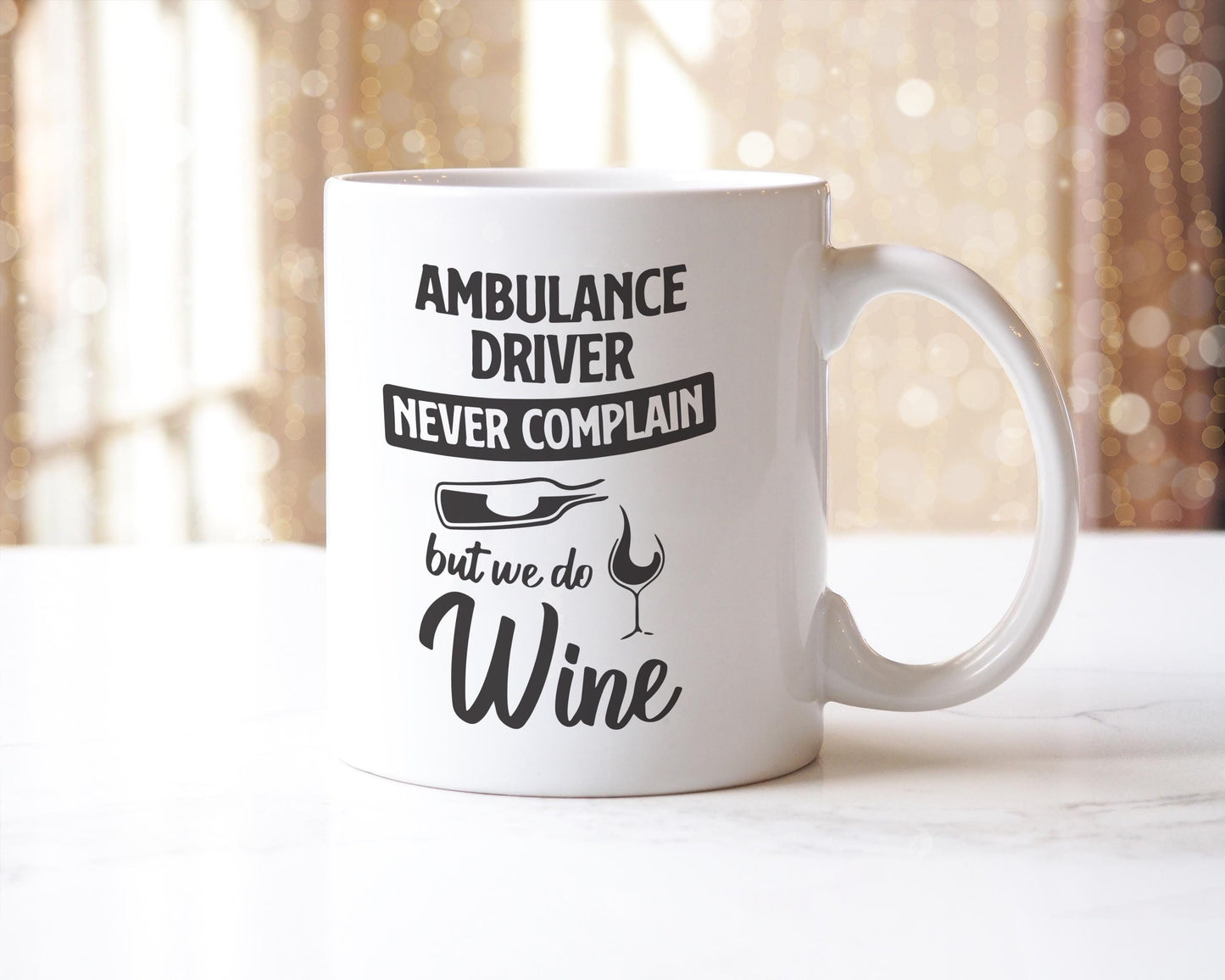 Ambulance Driver Mug: Funny Novelty Coffee & Tea Cup - UK Made