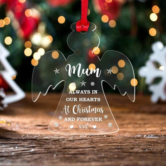 Personalised Memorial Christmas Bauble Any Name Xmas Tree Ornament In Memory Gift