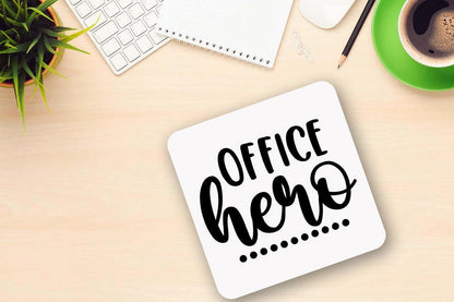 Office Hero Coffee Novelty Mug & Coaster Coworker Funny Office Tea Cup Gift