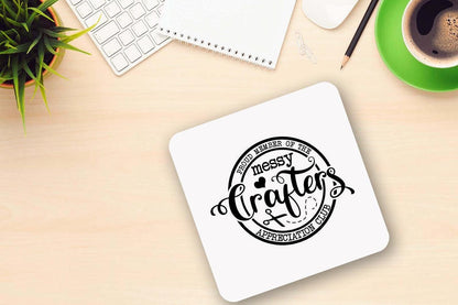 Messy Crafters Mug & Coaster Set - Funny Novelty Gift