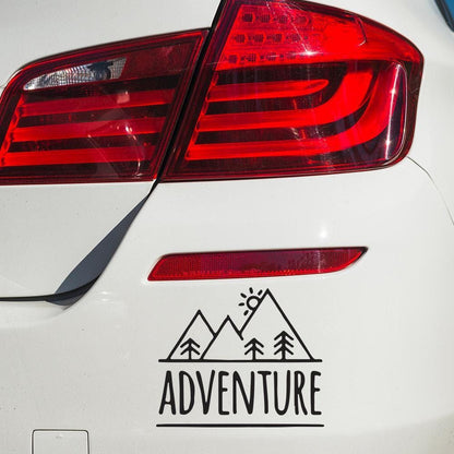 Adventure Mountains Waterproof Car Bumper & Window Stickers Vinyl Decal