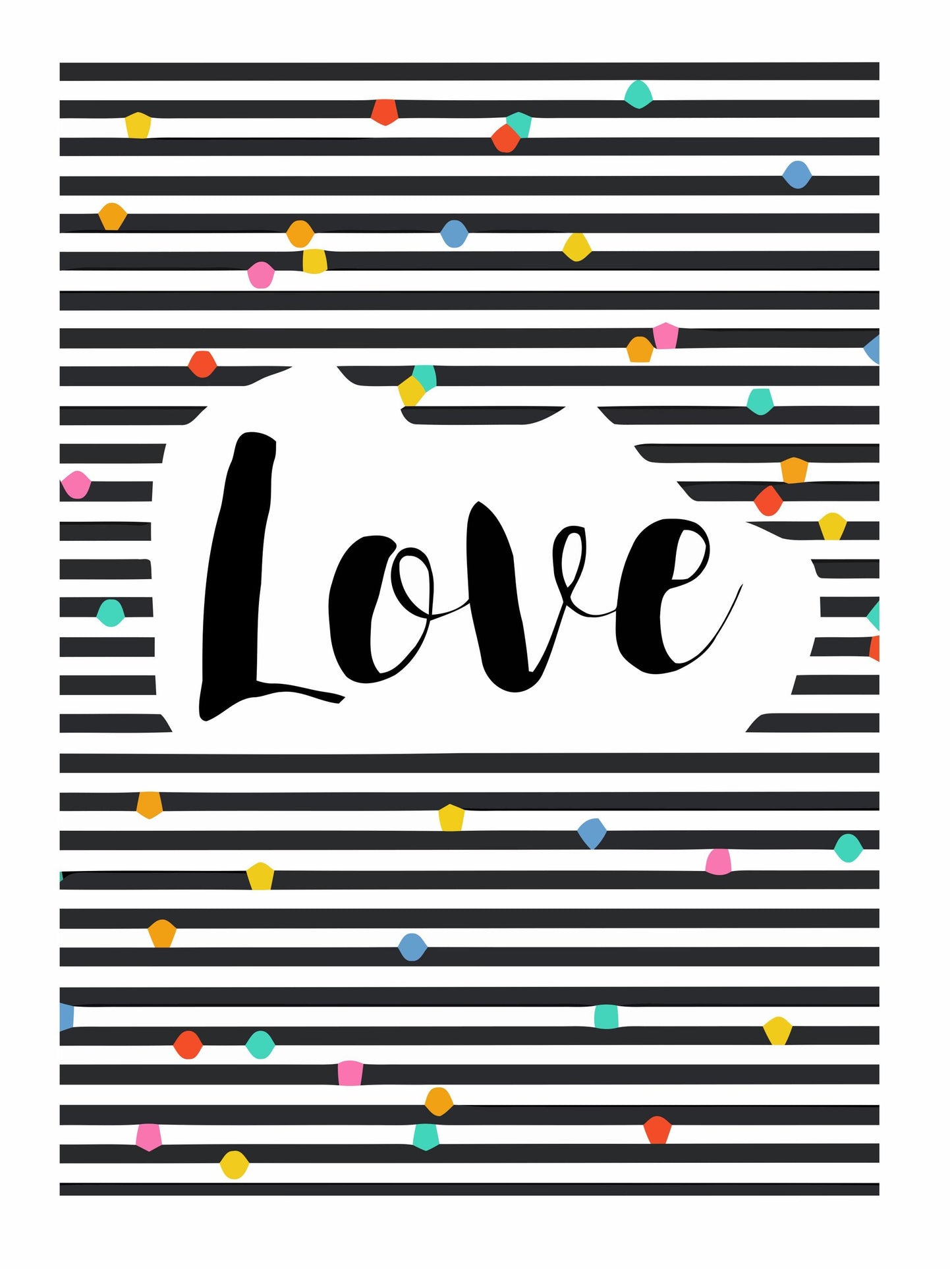 Love Reminder Inspiration Motivation Nursery Wall Decor Art Poster Print