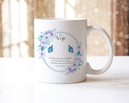 To My Wife Coffee Mug & Coaster Set: Love Gift From Husband