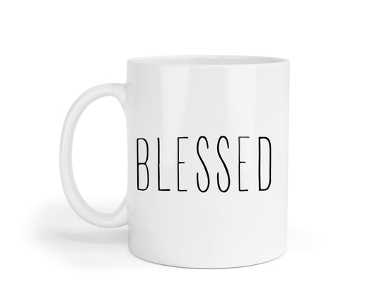 Blessed Mug Coffee Tea Cup Inspirational Blessings Gift For Thanksgiving Friends Family Birthday Christmas Presents