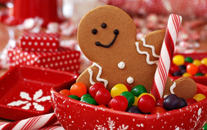 Merry Christmas Gingerbread Man Giant Art Poster - A5 A4 A3 A2 A1 A0 Sizes