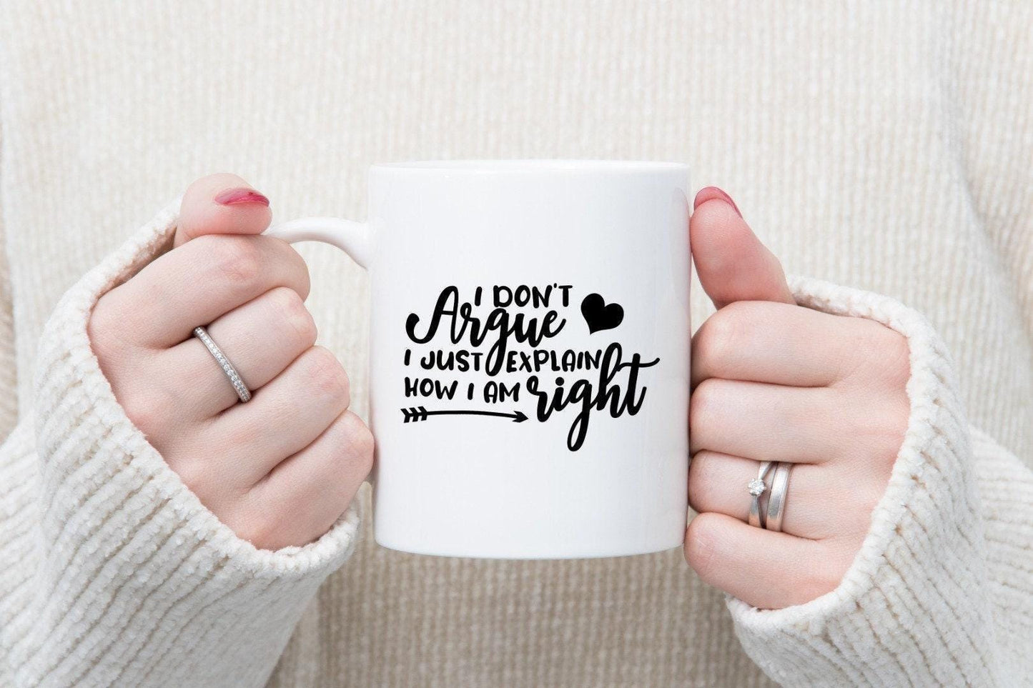 I Dont Argue I Just Explain How I Am Right - Novelty Mug & Coaster Coffee Tea Cup Gift