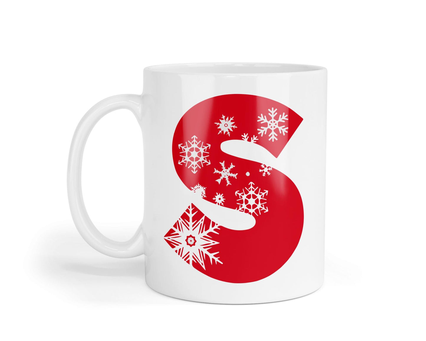 Personalised Initial S Mug: Elegant Coffee Cup Gift Set