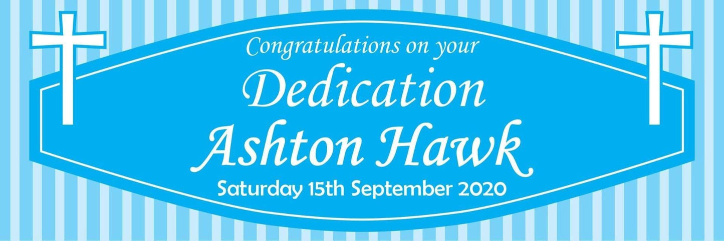 2 Personalised Dedication Congratulation Celebration Banners Decoration Posters