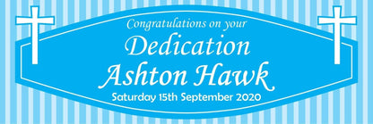 2 Personalised Dedication Congratulation Celebration Banners Decoration Posters