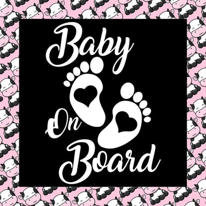 Baby On Board Car Window Bumper Sticker Vinyl Decal