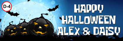 2 Personalised Halloween Six Different Designs Party Banners Decoration Posters