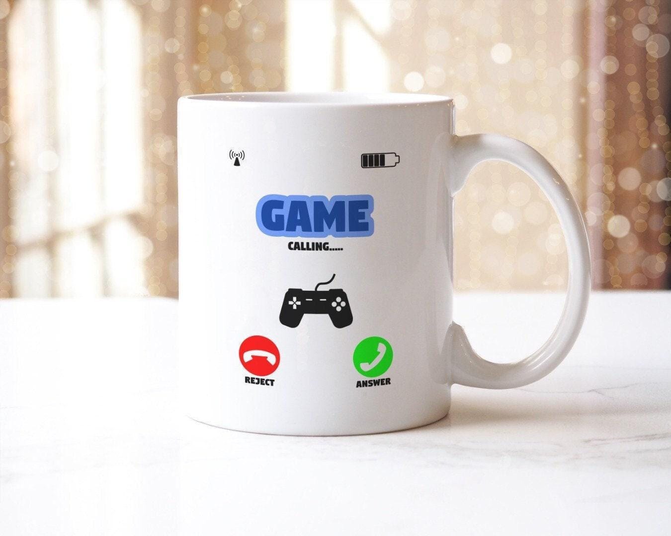 Funny Gamer Mug & Coaster Set: Game Calling Novelty Gift