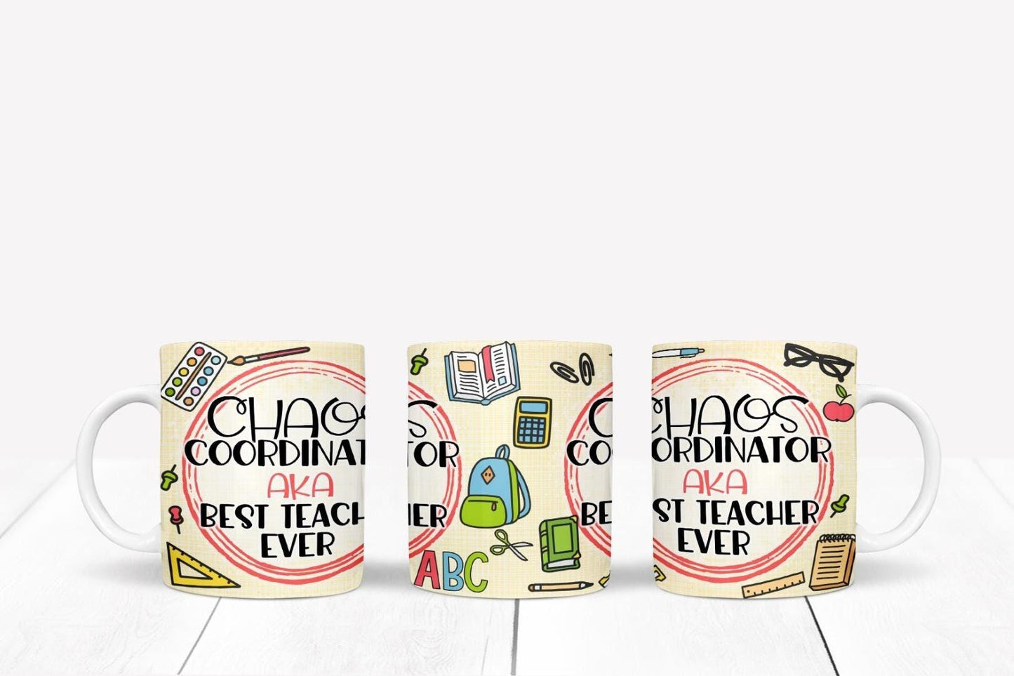 Chaos Coordinator Teacher Mug and Coaster Gift Set