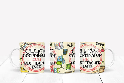 Chaos Coordinator Teacher Mug and Coaster Gift Set
