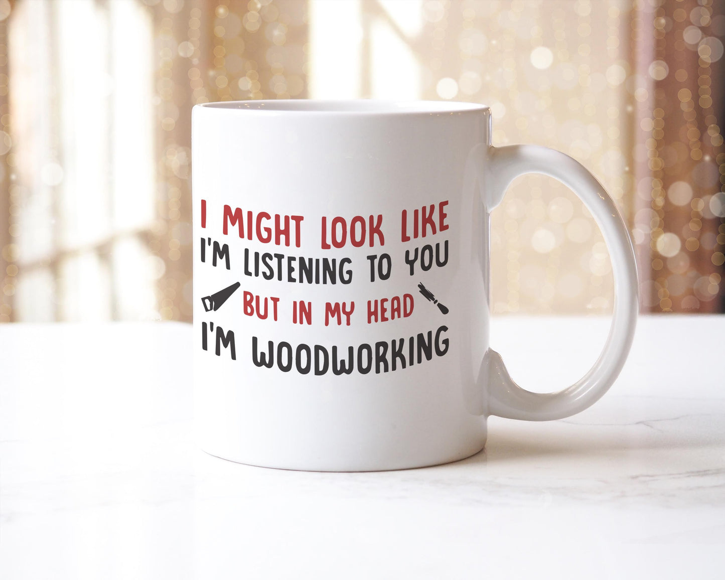 Woodworking Mug: Funny Coffee Cup Gift for Woodworker
