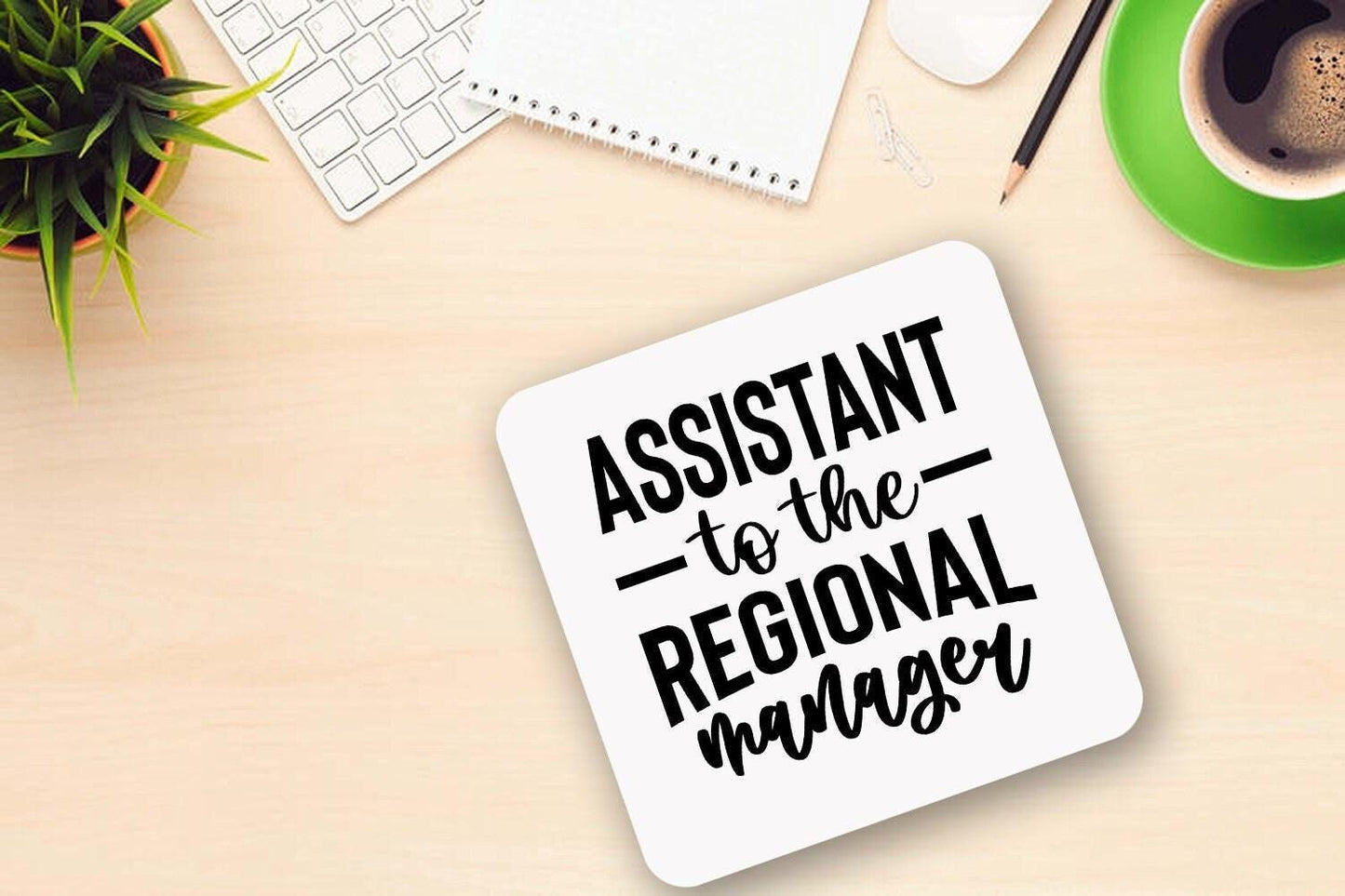 Funny Assistant To The Regional Manager Office Workspace Novelty Mug & Coaster Coffee Tea Cup Gift