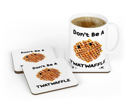 Twatwaffle Mug & Coaster Set, Funny Gift