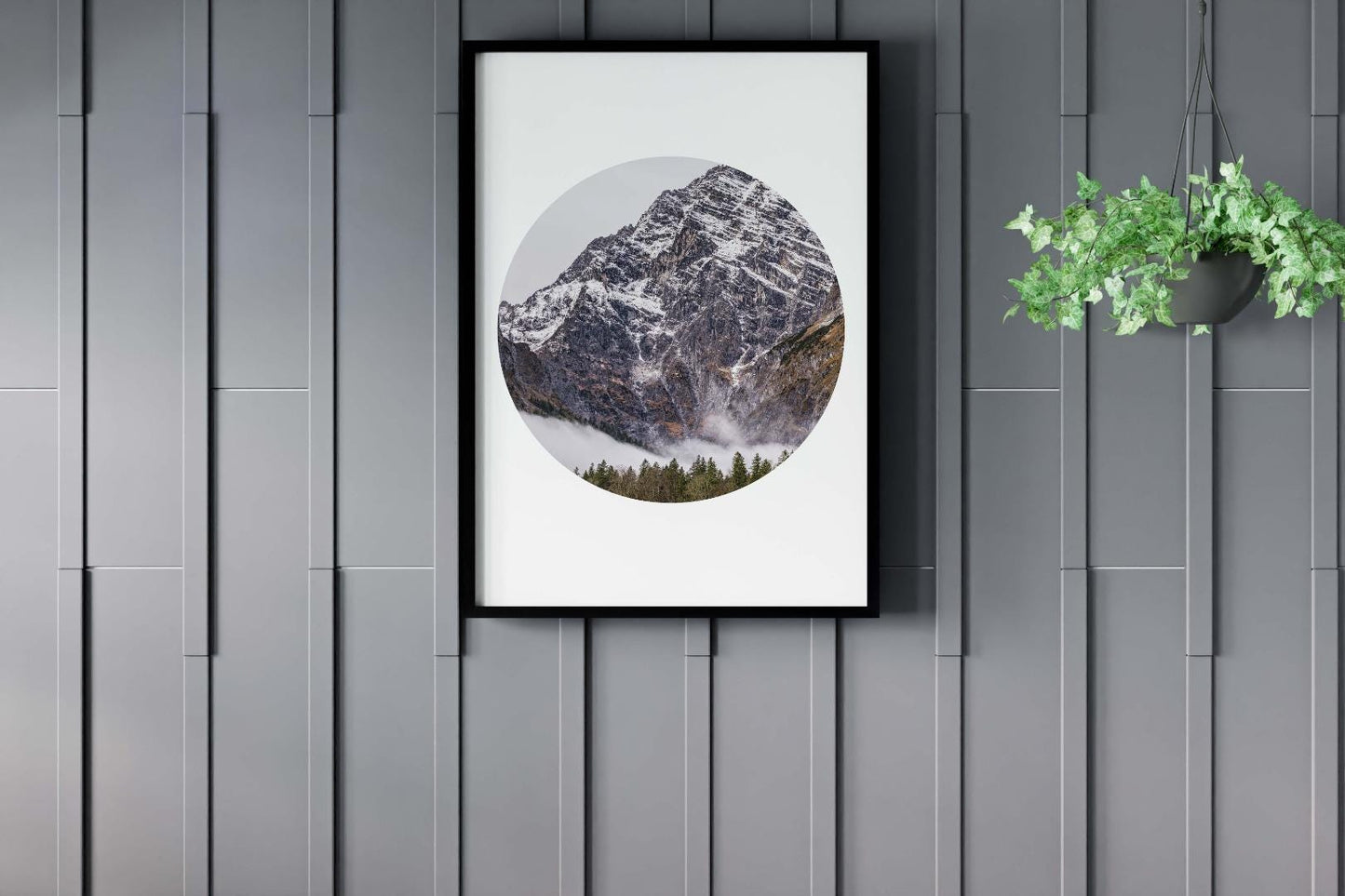 Mountain Bedroom Nature Minimalist Wall Art Nursery Home Room Decor Print Poster