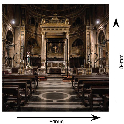 Church Inside 3d Light Switch Sticker Cover Vinyl Skin Wall Decal Bedroom Decor