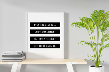Inspirational Fall Quote Poster: Motivational Wall Art
