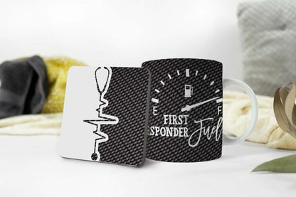 Mug And Coaster Gift Set First Responder Fuel Nursing Student Birthday Keepsake