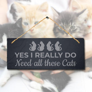 Engraved Slate Pet Sign: 
