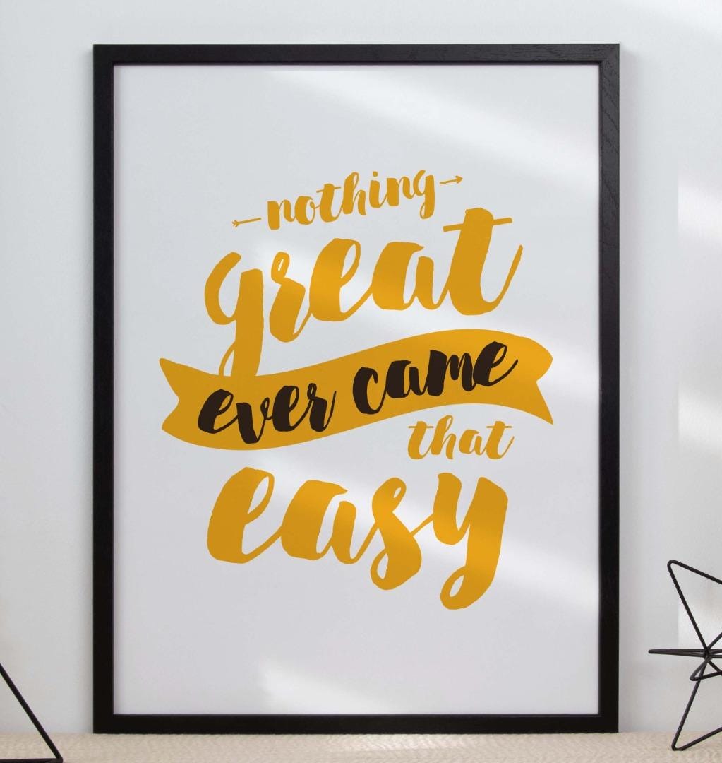 Inspirational Quote Poster: Positive Affirmation Wall Art