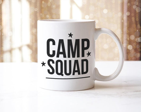 Camp Squad Mug & Coaster Set Adventure Camping Lover Birthday Friend Xmas Gift