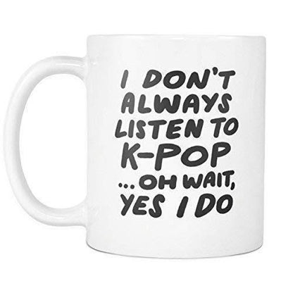 Funny K-Pop Mug: Novelty Coffee Tea Cup Gift
