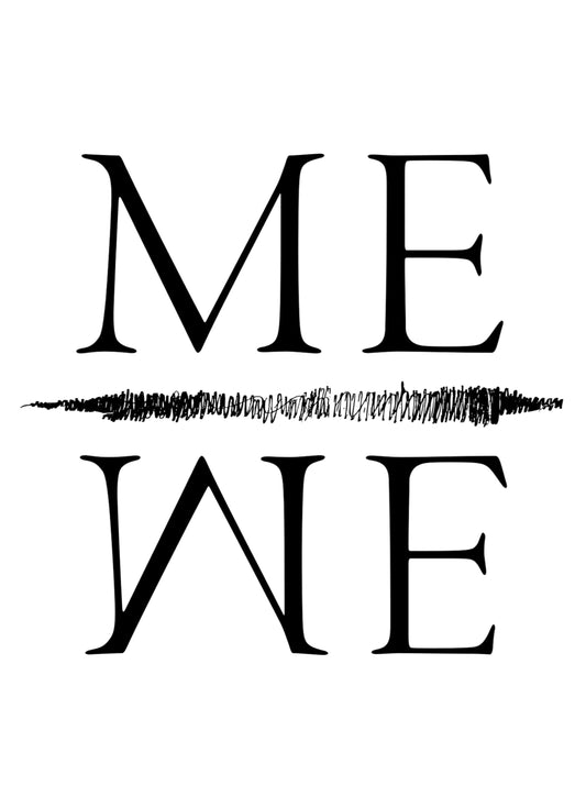 Me We Leadership Inspirational Positive Thoughts Words Poster Print Wall