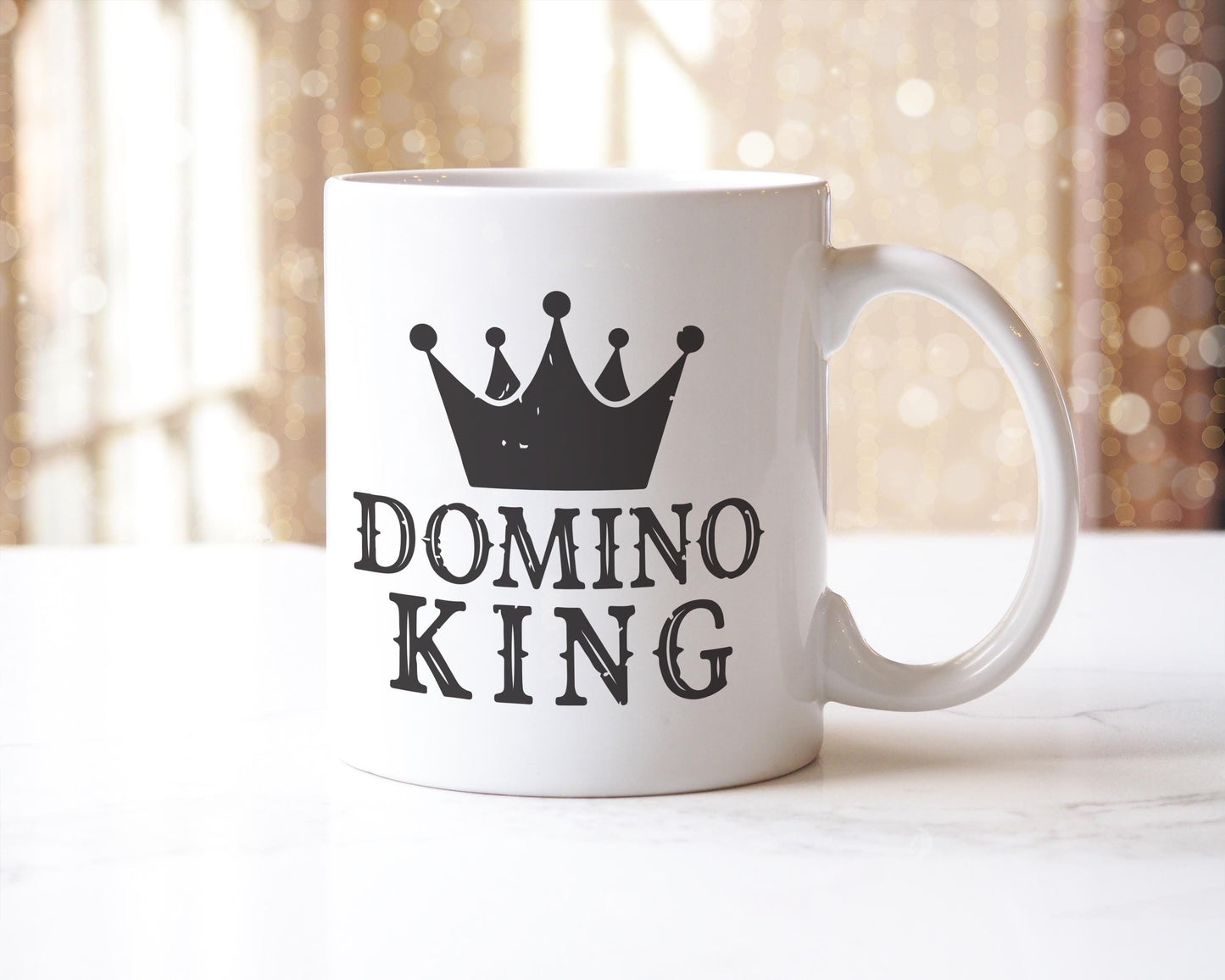 Domino King Coffee Mug: Funny Gift for Domino Player