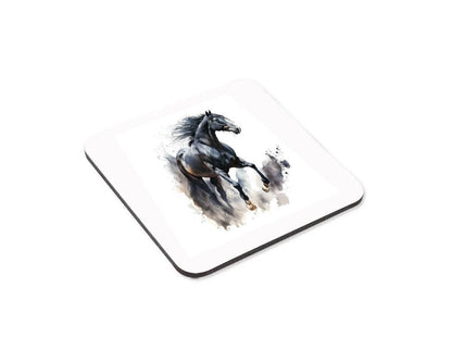 Majestic Watercolour Effect Horse Ceramic Coffee Tea Cup Mug And Coaster Gift Set