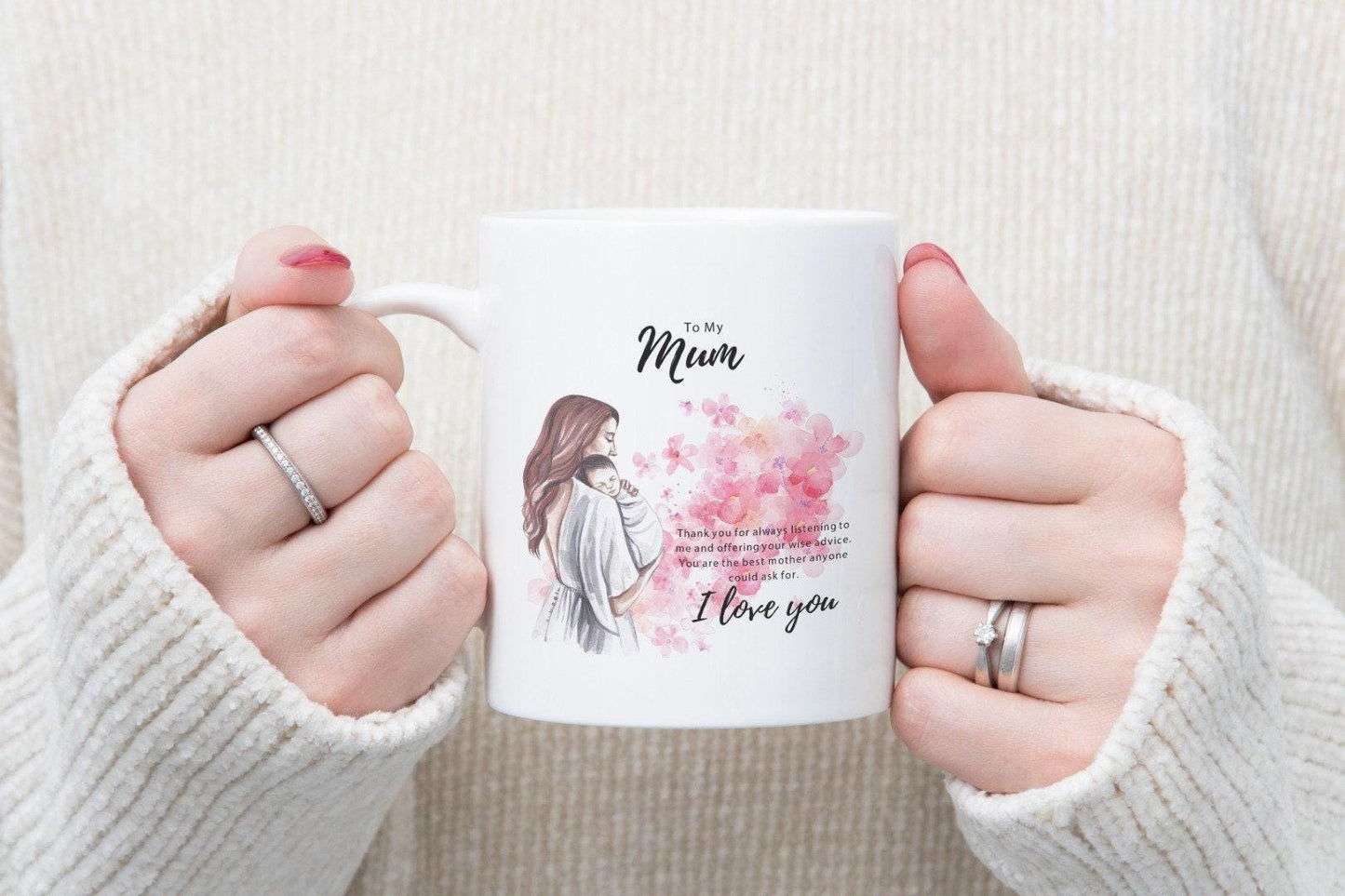 I Love You Mum Mug & Coaster Set - Novelty Gift