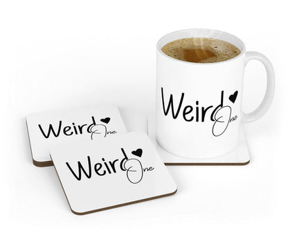 Werid One - Funny Ceramic Novelty Mug & Coaster Coffee Tea Cup Office Humour Gift