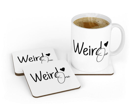 Werid One - Funny Ceramic Novelty Mug & Coaster Coffee Tea Cup Office Humour Gift