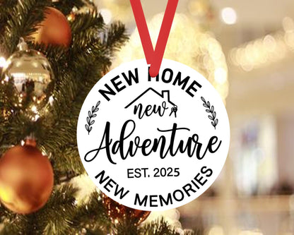New Adventure Christmas Bauble Home Memories Xmas Ceramic Ornament Hanging Gift