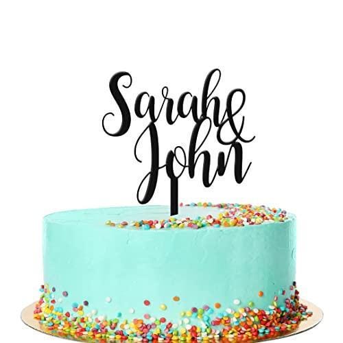 Personalised Cake Topper Any Custom Text Wedding Engagement Acrylic Decoration